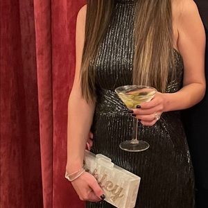 BCBG BLACK SPARKLY DRESS